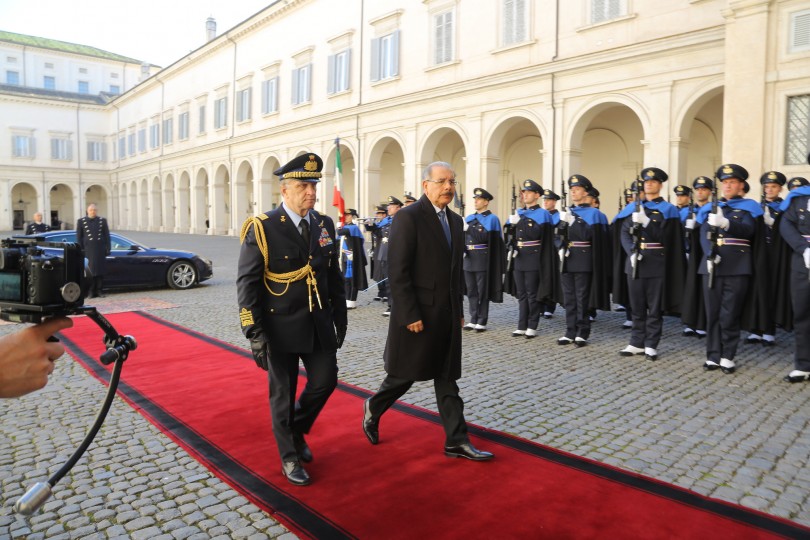 Danilo Medina en Palacio de Quirinal