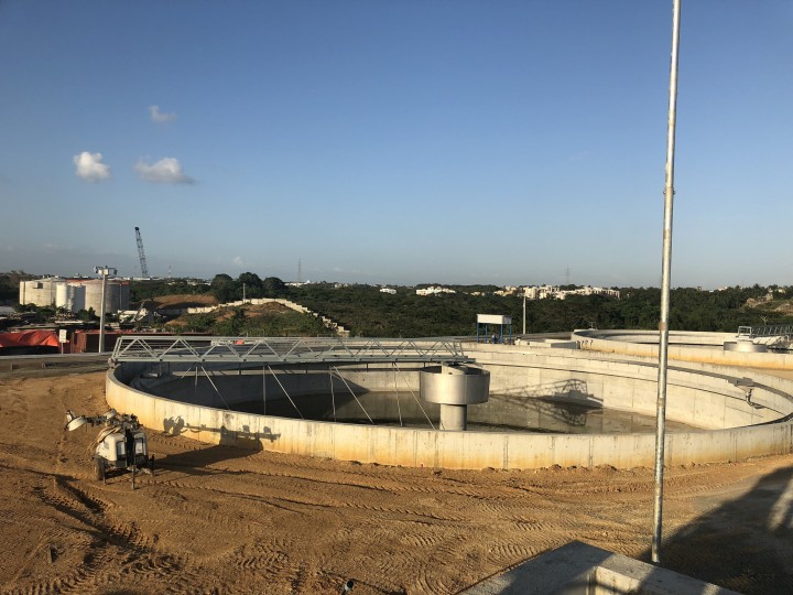 Presidente conoce avances de la Estación Depuradora de Aguas Residuales del río Ozama