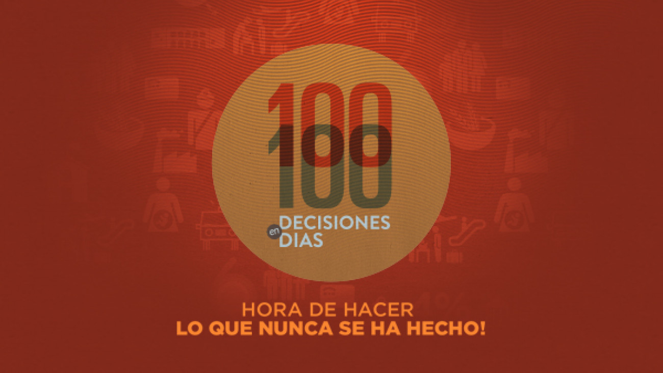 100 días de gestión de Gobierno. Discurso del presidente Medina
