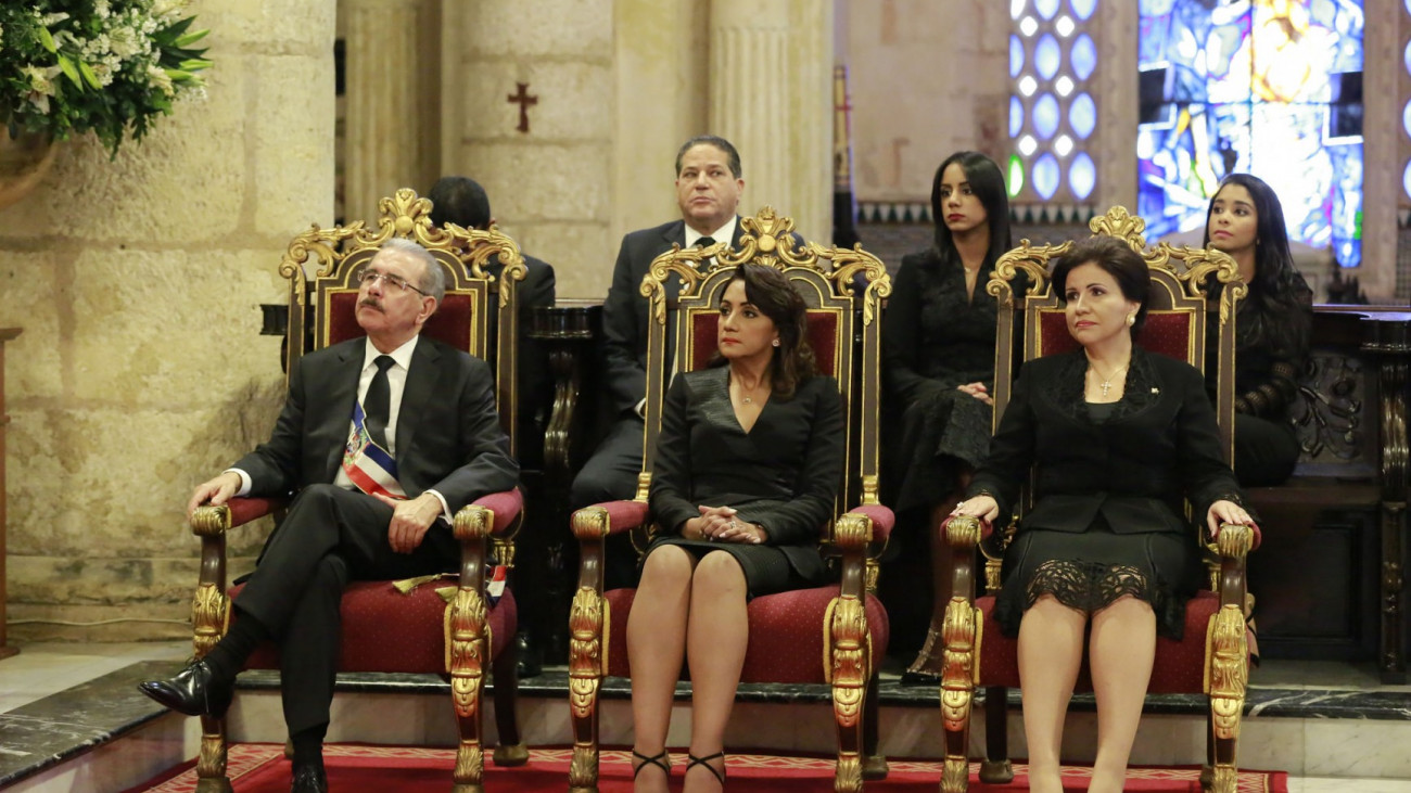 Danilo Medina y su familia