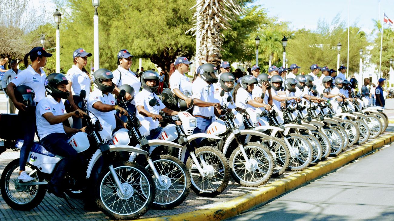 Moto ambulancias del 911 en San Juan 