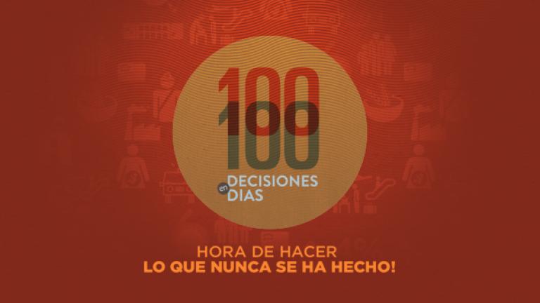 100 días de gestión de Gobierno. Discurso del presidente Medina