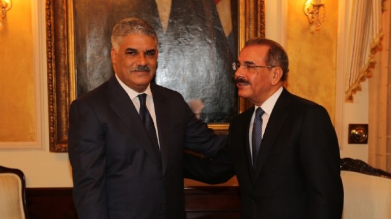 Danilo Medina y Miguel Vargas