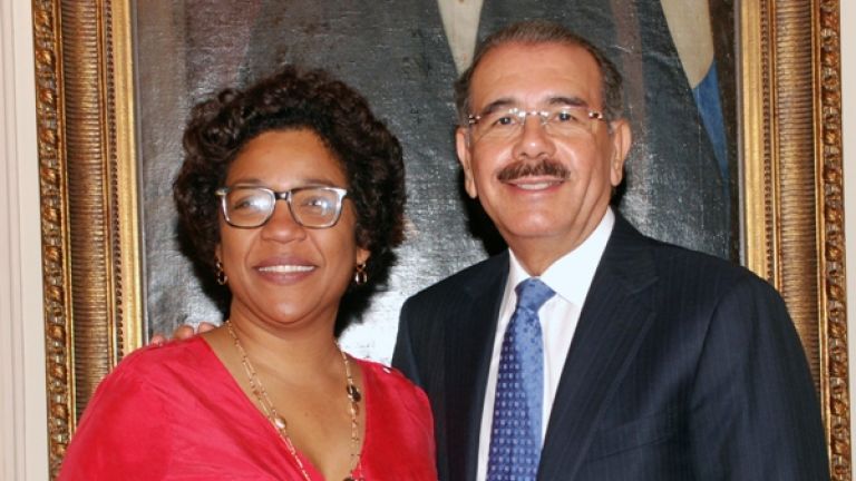 Josefina Stubbs y Danilo Medina