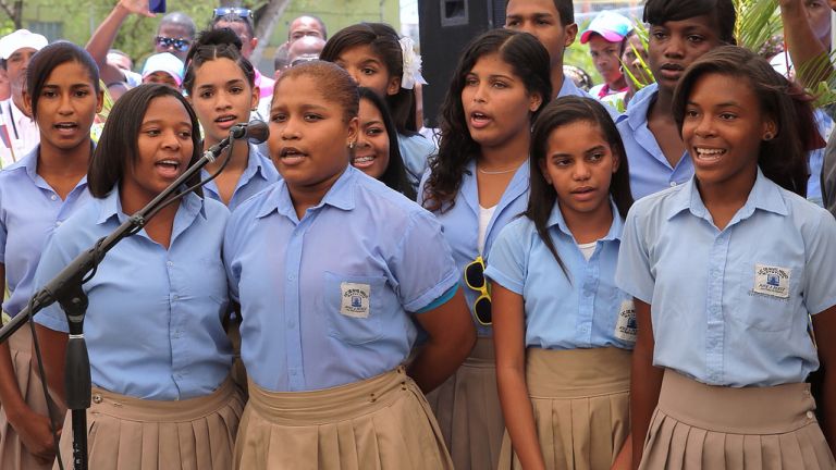 Estudiantes de San Pedro.