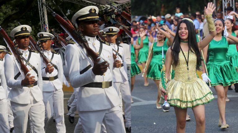 Desfile con motivo de la Batalla del 30 de Marzo