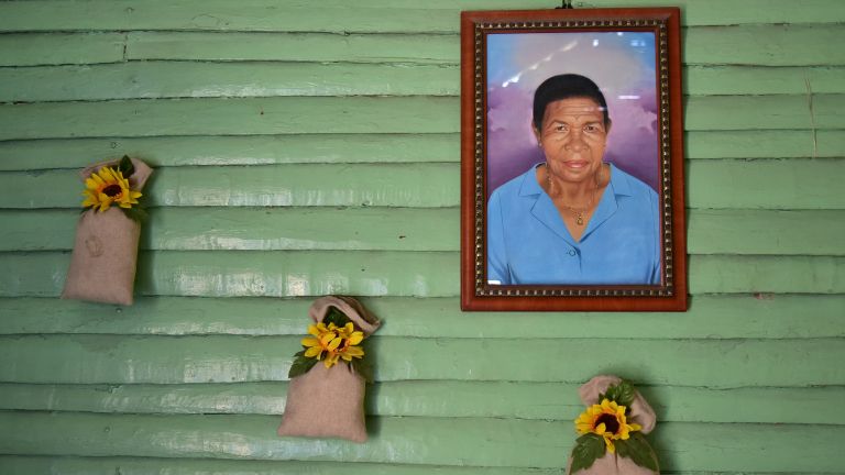 Rostro profesora Lucía Medina Vólquez, de quien hay un liceo con su nombre en Bahoruco.