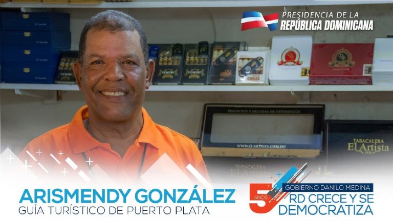 Arismendy Gonzalez, guía turístico en Puerto Plata. 