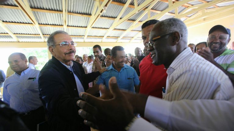 Danilo Medina con ganaderos 