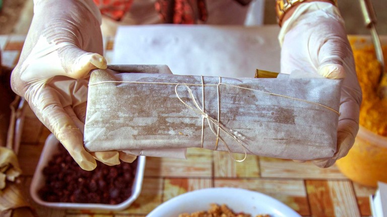 Pasteles en hoja