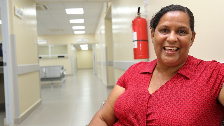 Da gusto, hay higiene y salud. Hospital Dr. Antonio Yapour. Nagua, María Trinidad Sánchez 