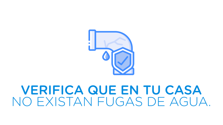 ‪Verifica que en tu casa‬ ‪no existan fugas de agua.‬