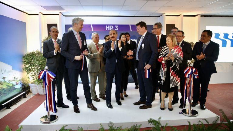 Danilo en la inauguración de la nueva planta de manufactura de Fresenius Kabi