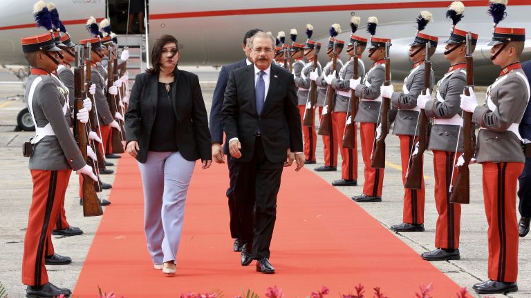 Danilo Medina llega a Guatemala 