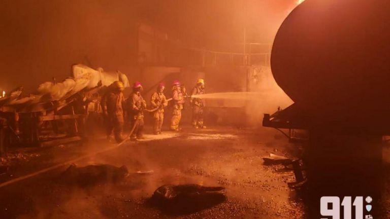 Bomberos en acción 