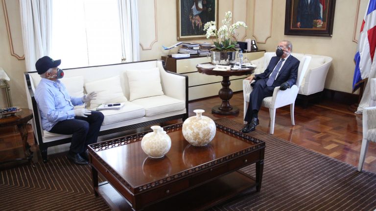 Danilo Medina y Osmar Benitez