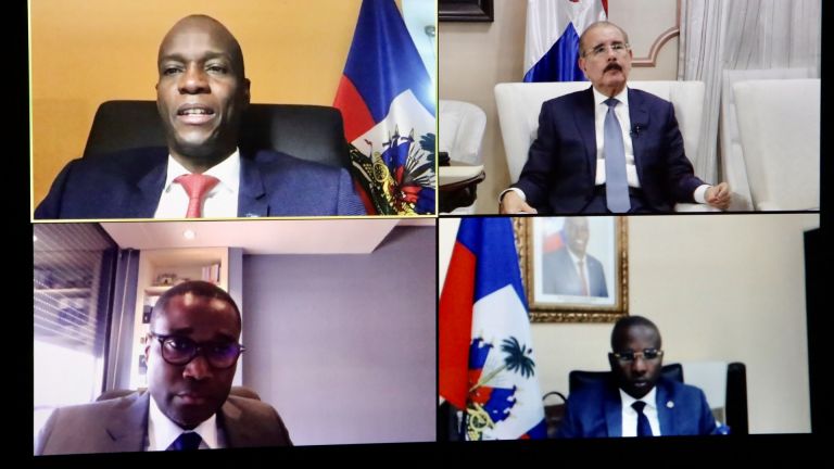 videoconferencia Danilo Medina y Jovenel Moïse