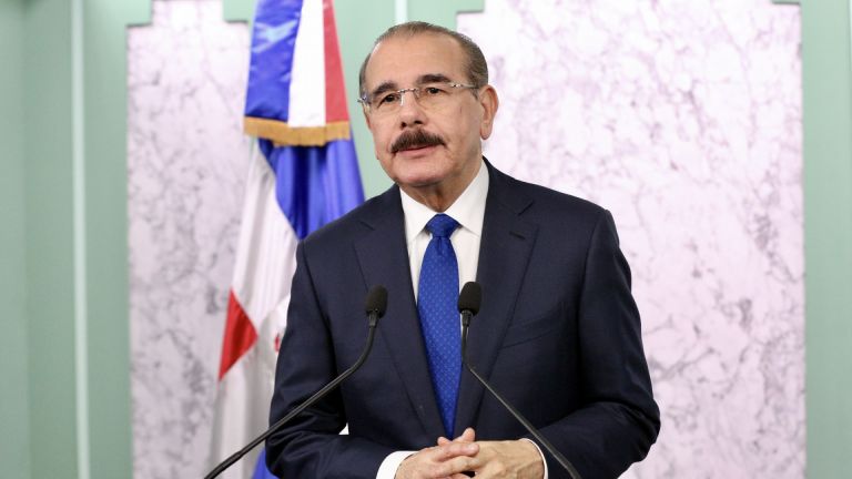 Presidente Danilo Medina durante su discurso