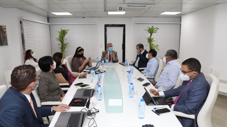 Director de la DICOM, Roberto Rodríguez Marchena encabeza la reunión