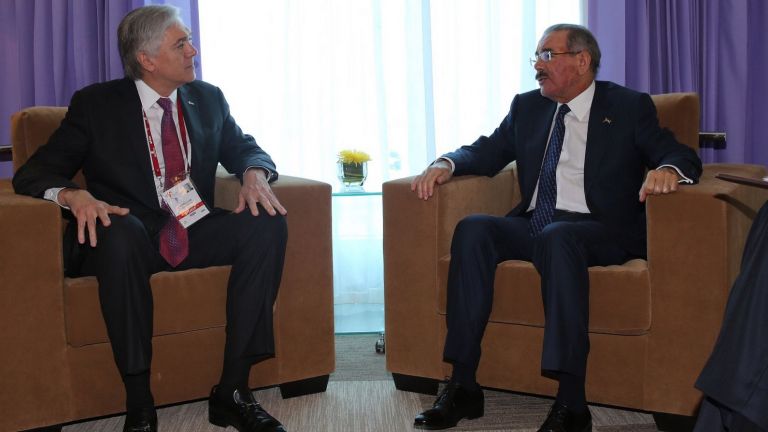 Danilo Medina y  Andrés R. Gluski