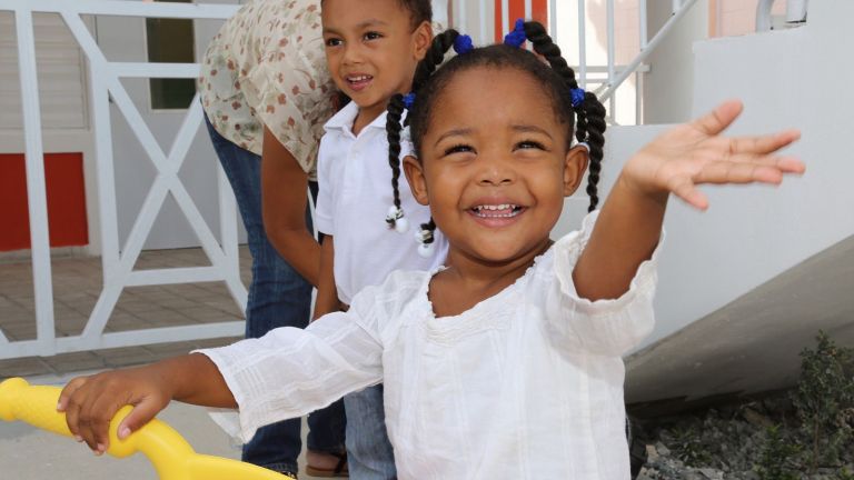 Niña dominicana del CAIPI