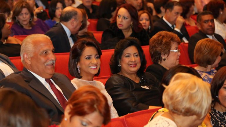 Candida Montilla, Jaime David Fernández Mirabal, Alejandrina Germán y Cristina Lizardo