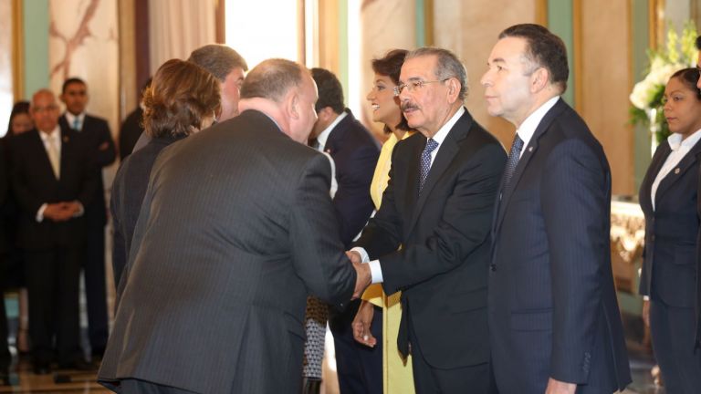 Presidente Danilo Medina recibe saludos de Año Nuevo