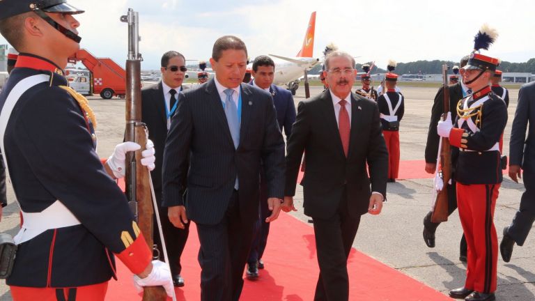 Presidente Danilo Medina llega al país desde Guatemala