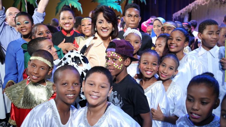 Niños del programa Ángeles de la Cultura