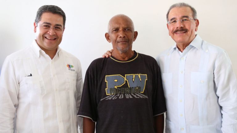 Presidente Danilo Medina y su homólogo de Honduras, Juan Orlando Hernández