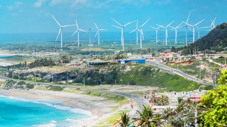 Aerogeneradores de energía renovable en el sur 