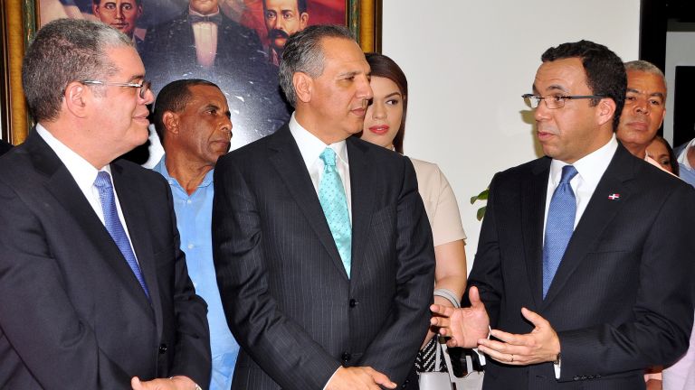 Andrés Navarro, Amarante Baret y José Ramón Peralta