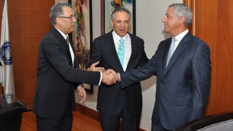 José Ramón Peralta, Simón Lizardo Mézquita y Donald Guerrero Ortiz 