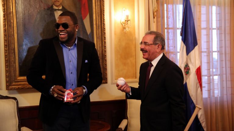 Danilo Medina y David Ortiz 