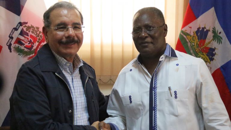 Danilo Medina y Jocelerme Privert