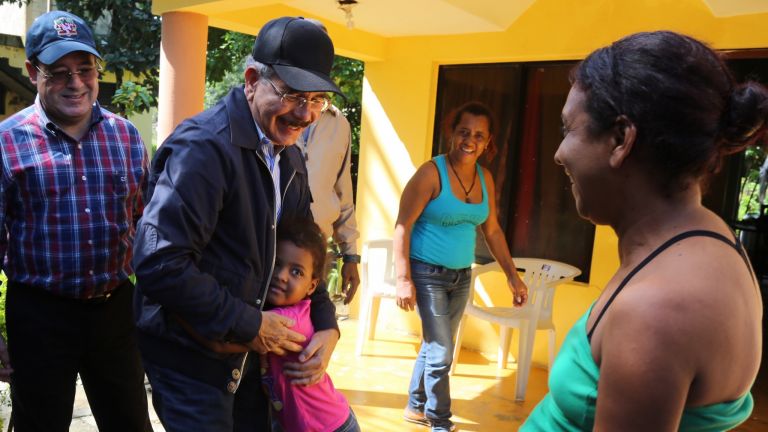 Danilo Medina recorre el Cibao, da seguimiento a la situación provocada por las lluvias