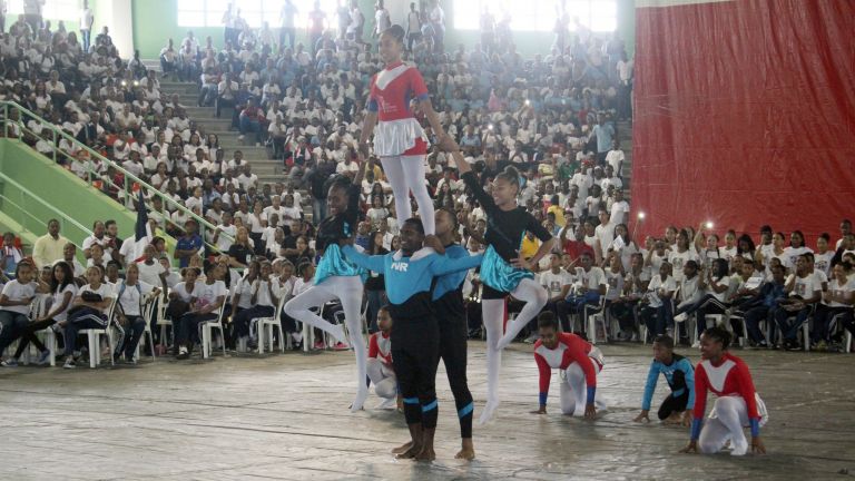 Participantes en el evento deportivo