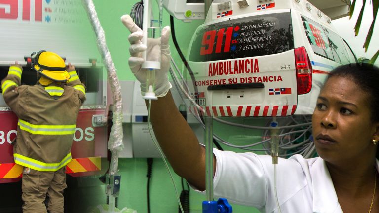Personal del 911 brinda asistencia médica