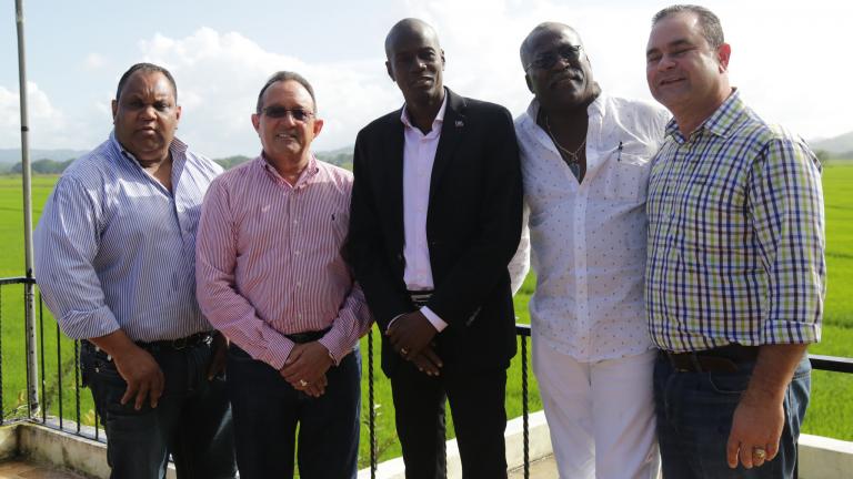 presidente electo de Haití, Jovenel Moïse realizó un recorrido por Cotuí y Guanuma