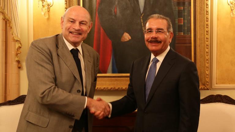 Danilo Medina y  Jean-Marie Le Guen, 
