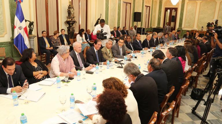 Reunión en el Palacio Nacional