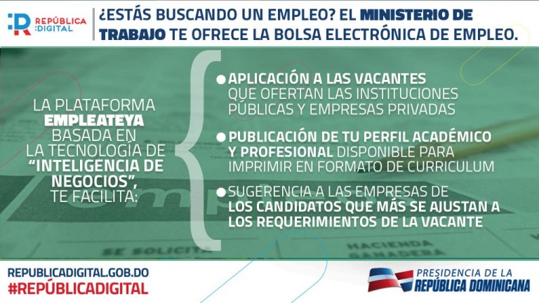 ¿Estás buscando un empleo? El Ministerio de Trabajo te ofrece la Bolsa Electrónica de Empleo. 