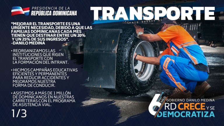 Transporte. #RDCreceYSeDemocratiza6Años 