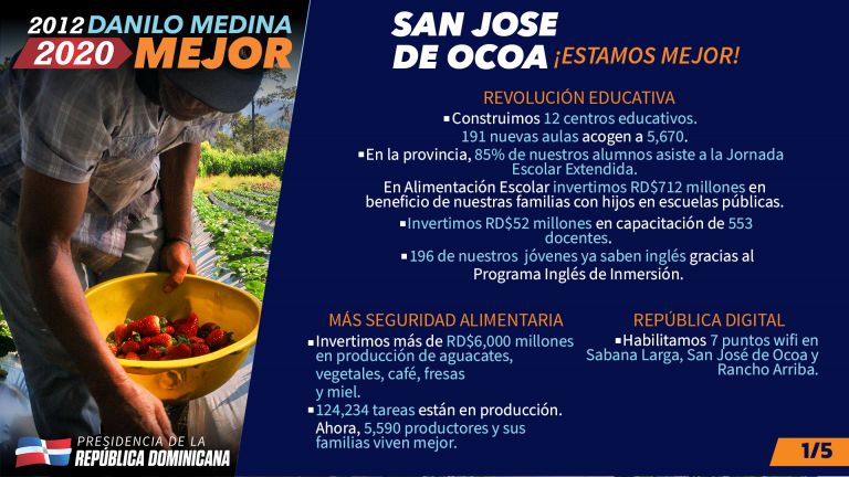 San José de Ocoa, ¡Estamos Mejor!