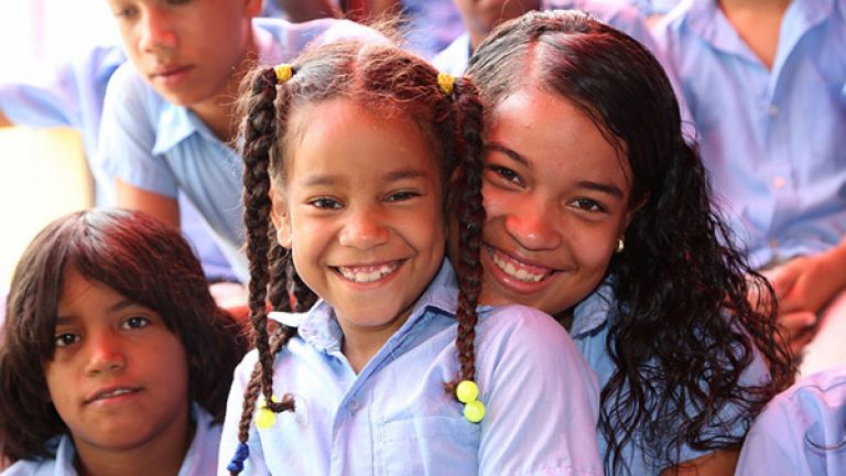 Niñas escolares